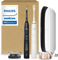 Philips Sonicare DiamondClean 9000 Electric Toothbrush – Smart Sonic Toothbrush 2-Pack